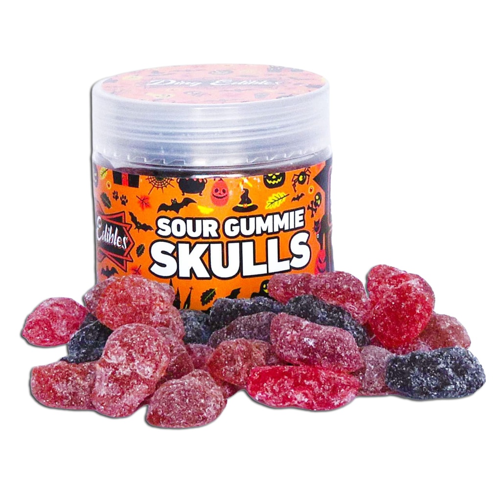 Gummies - Sour Skulls 150mg (30x5mg) - Indica