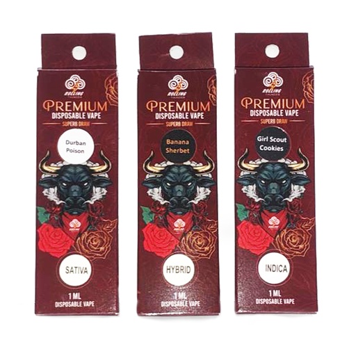Rolling Thunder Disposable Vape 1ml - Strawberry Cough (Sativa)