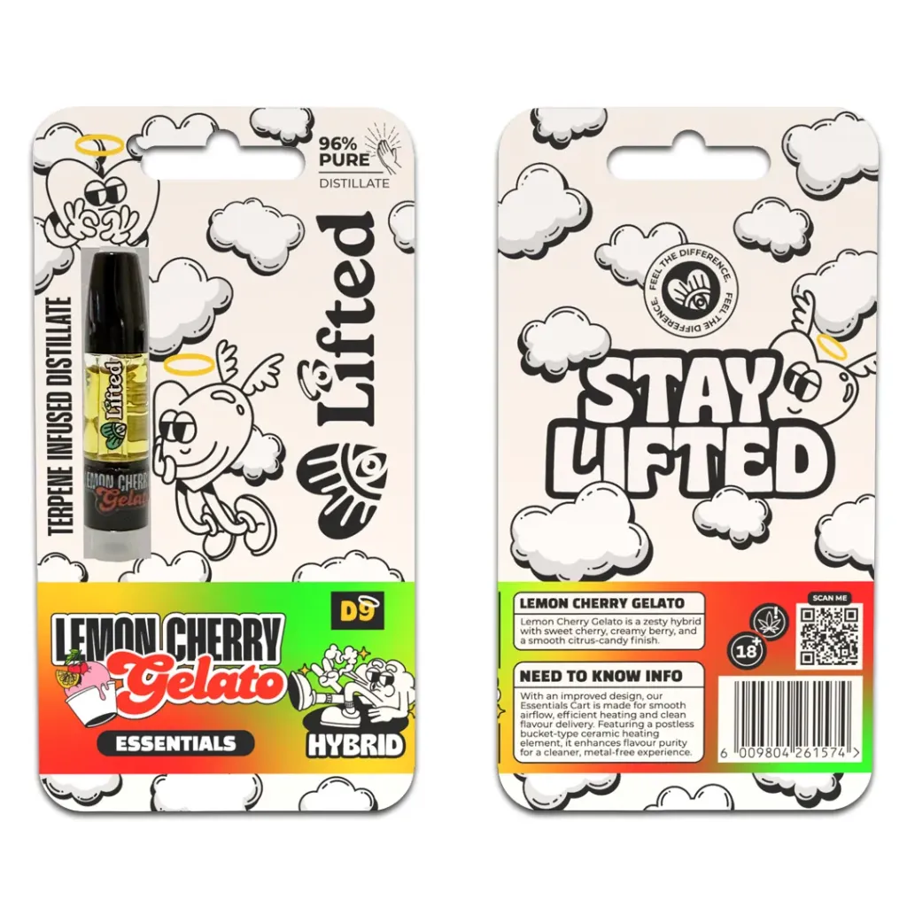 Distillate Vape Carts 1ml - Lemon Cherry Gelato (Hybrid)