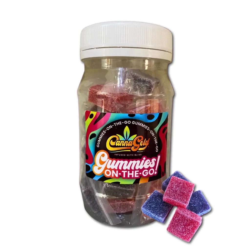 Gummies-On-The-Go (Square) - Full Spectrum 800mg (16x50mg) - Med Tub