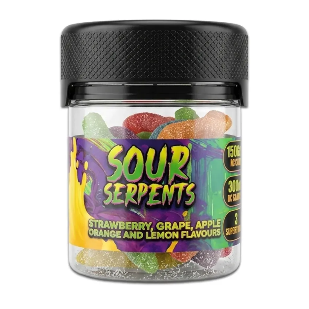 FECO Gummies - Sour Serpents Tub 150mg (5x30mg)