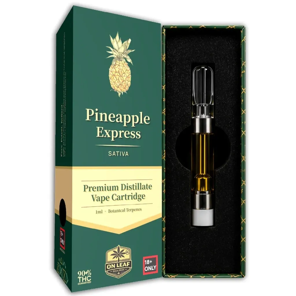 Premium Distillate Vape Carts 1ml - Pineapple Express (Sativa)