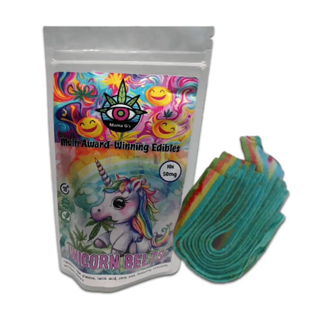 Vegan Gummies - Unicorn Belts 500mg (10x50mg)