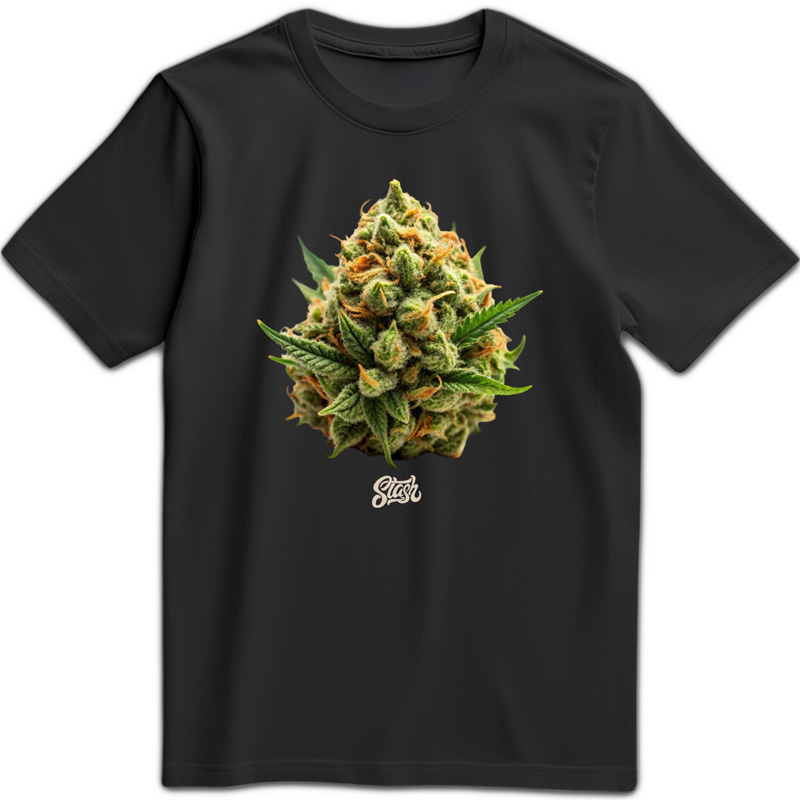 Stash Tee - Stash Bud (Small, Black)