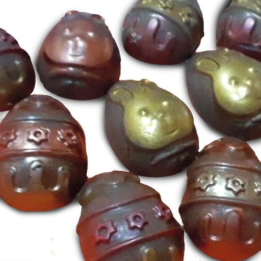 THC Distillate-Infused Easter Chocolates 6's (Caramel, 20 mg)