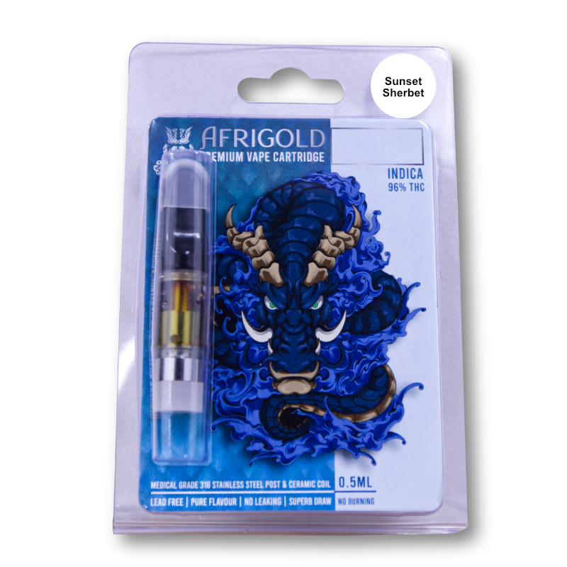 Vape Cartridge 0.5ml - Sunset Sherbet - Full Spectrum (Indica)
