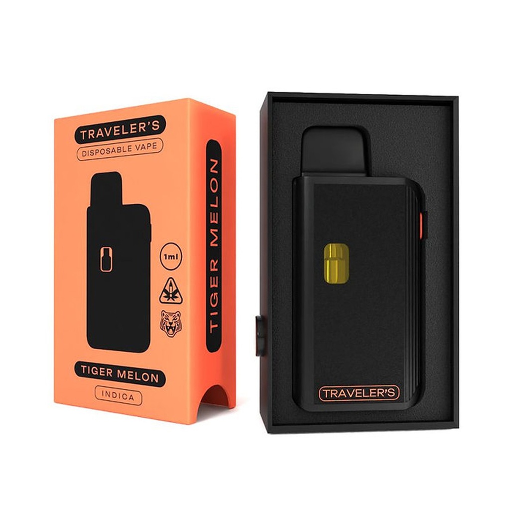 Traveler’s® Stealth Disposable Vapes 1ml - Tiger Melon (Indica)