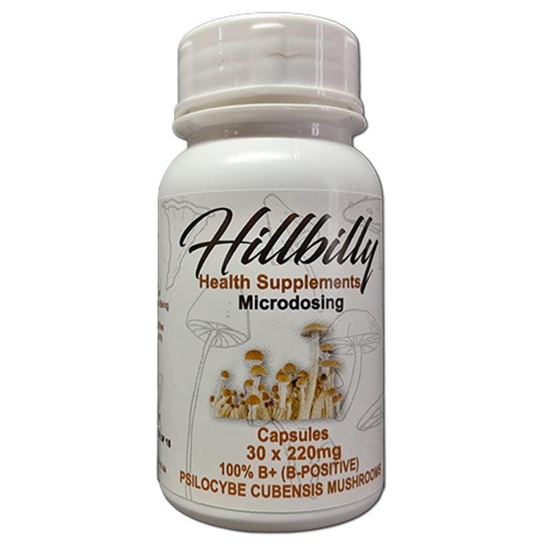 Hillbilly Psilocybin Microdosing Capsules (B+) 30's (220mg)
