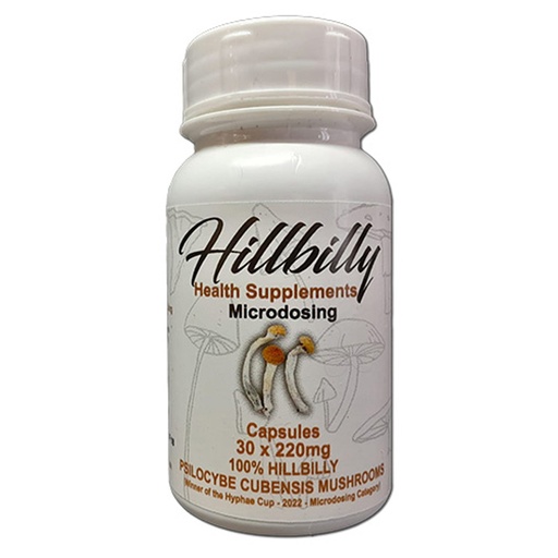 Hillbilly Psilocybin Microdosing Capsules (Hillbillys) 30's (220 mg)