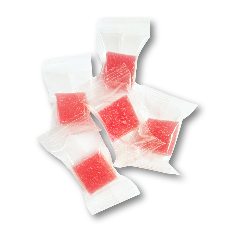 Gummies - Jellies 30mg (Singles, Individually Wrapped) - Red Apple